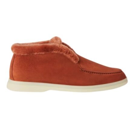 LORO PIANA OPEN WALK ANKLE BOOT TAWNY BARK