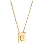 CELINE ALPHABET O NECKLACE IN BRASS WITH GOLD FINISH