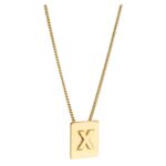 CELINE ALPHABET X NECKLACE IN BRASS WITH GOLD FINISH