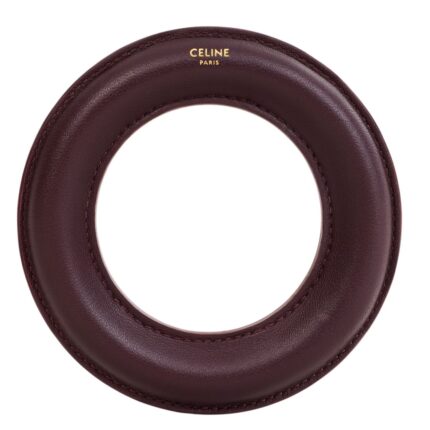 CELINE BANGLE IN LAMBSKIN TAN