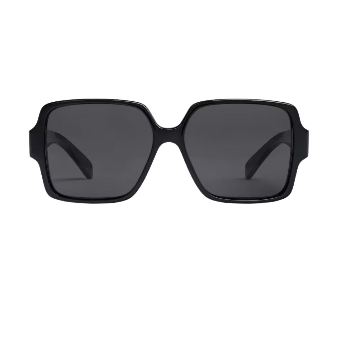 1 CELINE TRIOMPHE 16 SUNGLASSES IN ACETATE BLACK