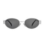 CELINE TRIOMPHE METAL 01 SUNGLASSES IN METAL GOLD-GREEN