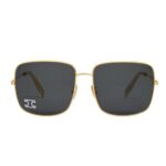 CELINE TRIOMPHE RHINESTONE 01 SUNGLASSES IN METAL WITH CRYSTALS SILVER-GREY