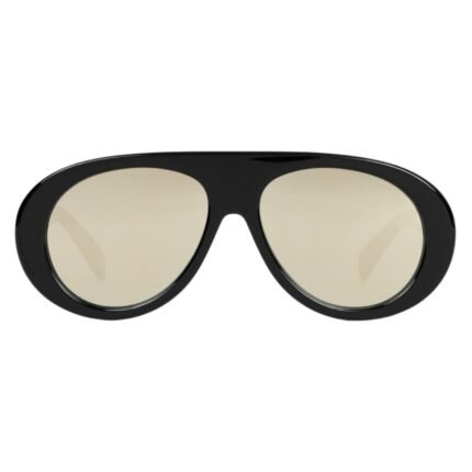 CELINE AVIATOR S300 SUNGLASSES IN ACETATE WITH MIRROR LENSES BLACK