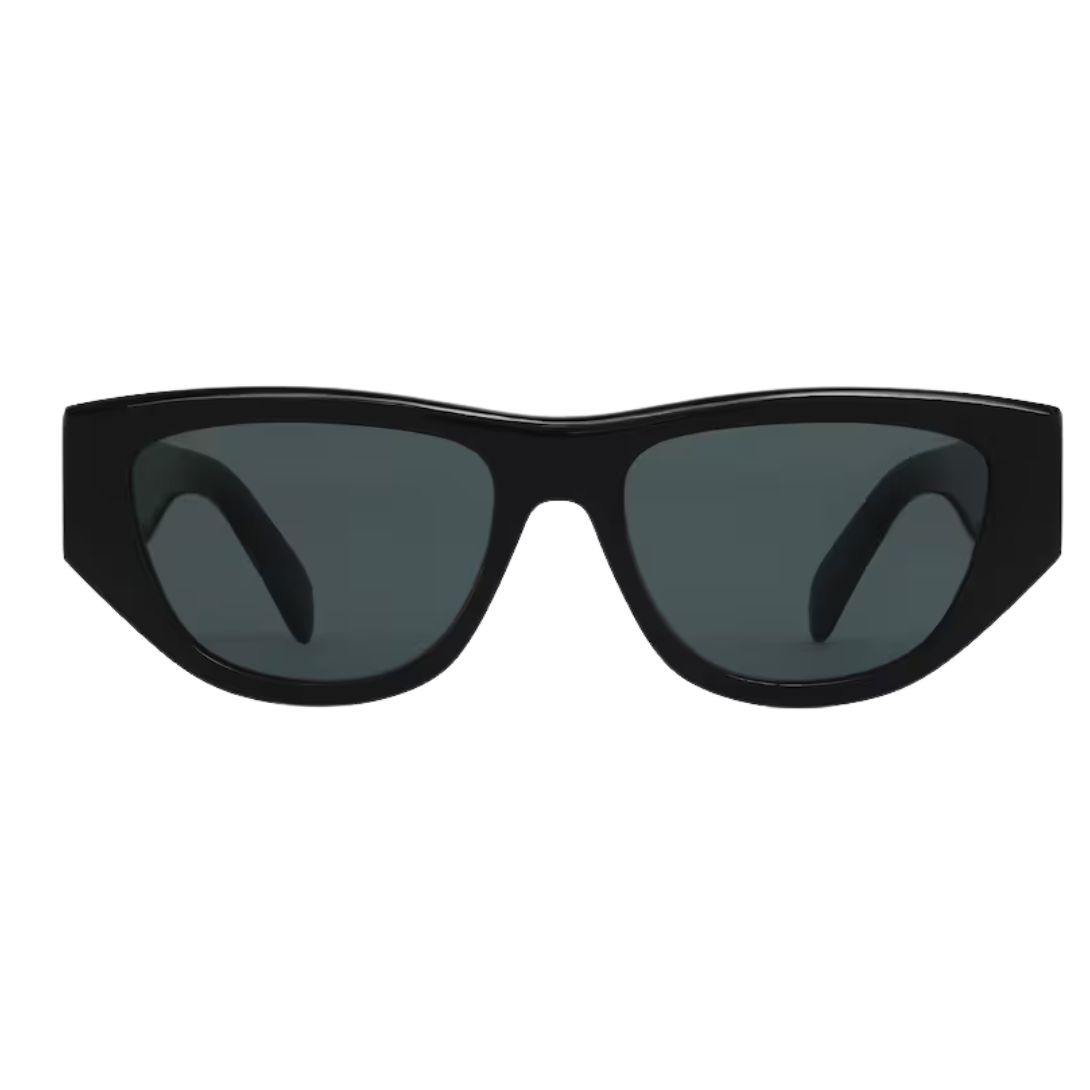 1 CELINE MONOCHROMS 06 SUNGLASSES IN ACETATE BLACK