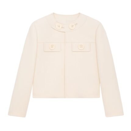 CELINE BROMPTON JACKET IN WOOL SILK GABARDINE