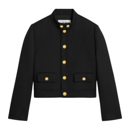 CELINE VERNEUIL JACKET IN DOUBLE FACED WOOL TRICOTINE