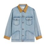 CELINE TRUCKER JACKET IN BLUE ECLIPSE WASH DENIM