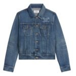CELINE TRUCKER JACKET IN DARK UNION WASH DENIM