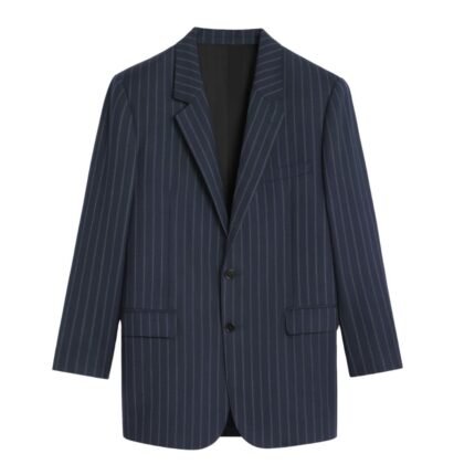 CELINE BNF BLAZER IN STRIPED WOOL