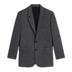 CELINE JUDE JACKET IN WOOL AND CASHMERE FLANNEL