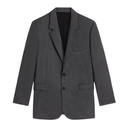 CELINE JUDE JACKET IN WOOL AND CASHMERE FLANNEL