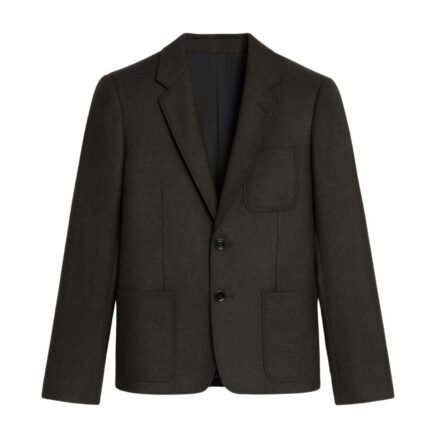 CELINE SHORT JACKET IN CASHMERE FLANNEL