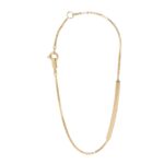 CELINE SENTIMENTAL STRAIGHT BRACELET IN YELLOW GOLD AND DIAMOND