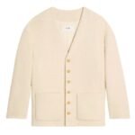 CELINE OVERSIZED JACKET IN CASHMERE NATTÉ IVOIRE