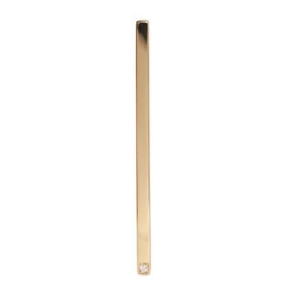 CELINE SENTIMENTAL STRAIGHT EARRING IN YELLOW GOLD AND DIAMOND