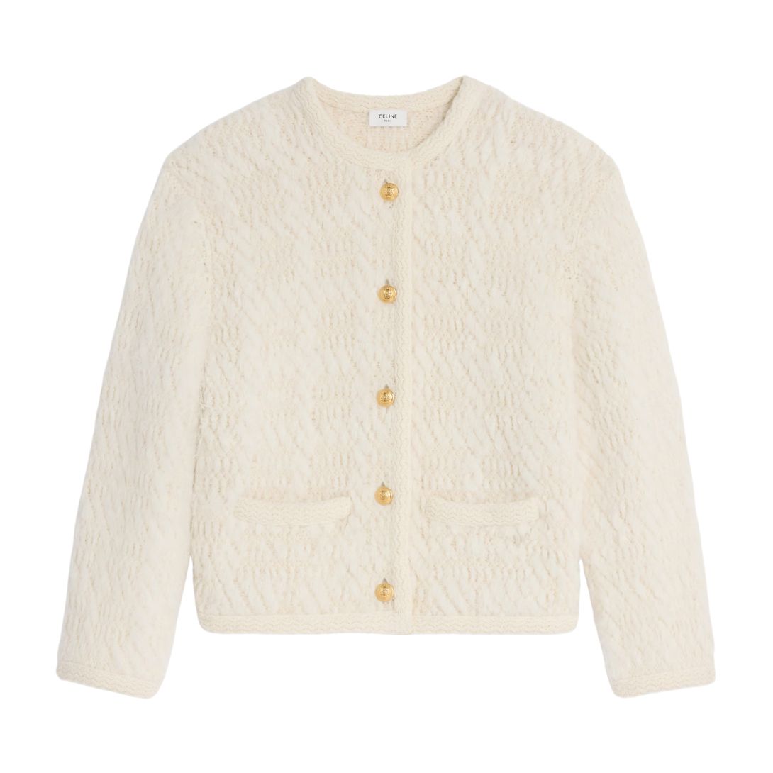 1 CELINE CARDIGAN JACKET IN ALPACA WOOL