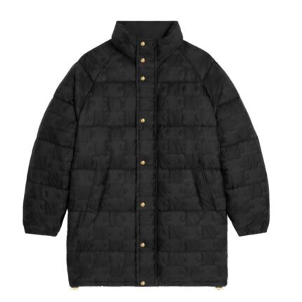 CELINE LONG TRIOMPHE DOWN JACKET IN LIGHTWEIGHT NYLON