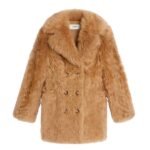 CELINE PEACOAT IN SHEARLING LAMBSKIN