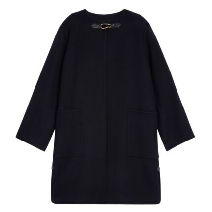 CELINE COAT WITH PURE COLLAR IN DOUBLE FACED CASHMERE