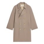 CELINE TRENCH COAT IN WOOL GABARDINE AND COTTON
