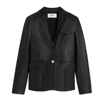 CELINE TAILORED JACKET IN SOFT LAMBSKIN