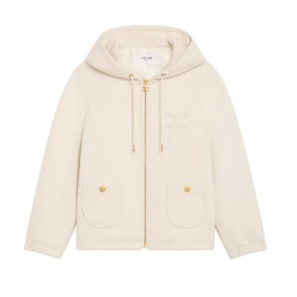 CELINE TRIOMPHE BLOUSON JACKET IN DOUBLE FACE CASHMERE