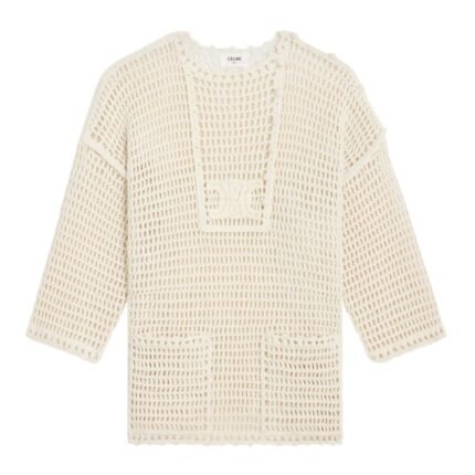 CELINE TRIOMPHE BAJA IN CROCHETED WOOL