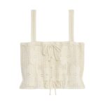 CELINE CROP TOP IN FLORAL CROCHETED COTTON