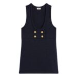 CELINE TUNIC MINI DRESS IN INTERLOCK WOOL