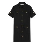 CELINE REPORTER MINI DRESS IN COTTON TWILL