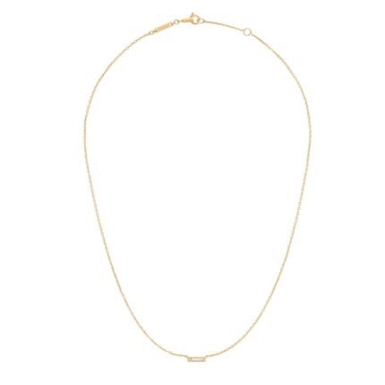 CELINE LINE NECKLACE IN YELLOW GOLD AND DIAMONDS