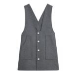 CELINE TUNIC MINI DRESS IN WOOL CLOTH