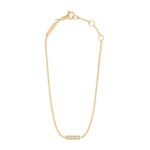 CELINE LINE BRACELET IN YELLOW GOLD AND DIAMONDS