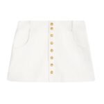 CELINE TRAPEZE MINI SKIRT IN COTTON TWILL