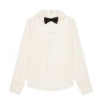 CELINE MIA SHIRT WITH BOW IN SILK CRÊPE AND ACETATE