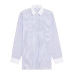 CELINE OVERSIZED SHIRT IN STRIPED CHAMBRAY COTTON