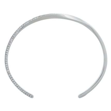CELINE TORSION BRACELET IN WHITE GOLD AND DIAMONDS