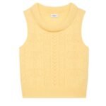 CELINE COWL NECK SWEATER IN POINTELLE CASHMERE