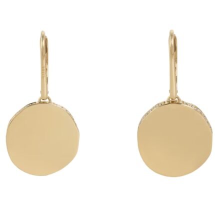 MEDAILLE CELINE EARRINGS IN YELLOW GOLD AND DIAMONDS