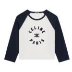 CELINE TRIOMPHE T SHIRT IN COTTON JERSEY