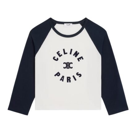 CELINE TRIOMPHE T SHIRT IN COTTON JERSEY
