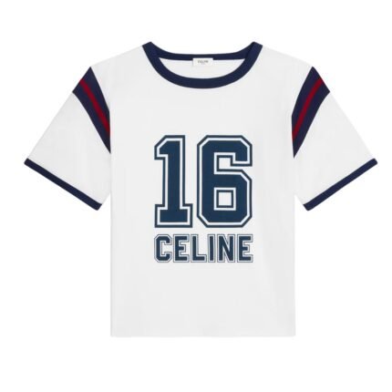 CELINE 16 BOXY T SHIRT IN COTTON JERSEY