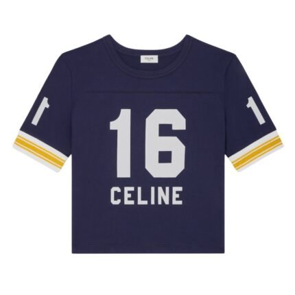 CELINE T SHIRT 70S CROPPED JERSEY COTTON