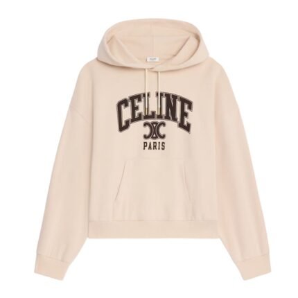CELINE OVERSIZED HOODIE IN COTTON FLEECE