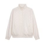 CELINE TRACKSUIT JACKET IN TRIOMPHE JERSEY LIGHT BEIGE