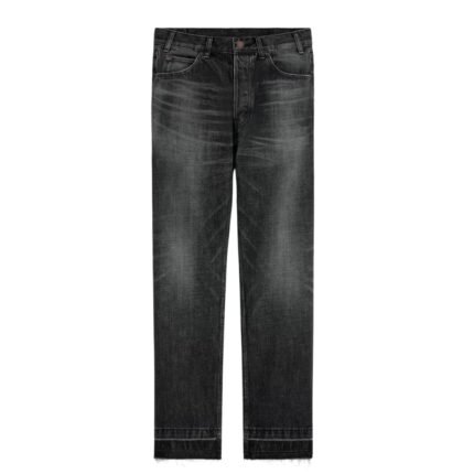 CELINE WESLEY JEANS IN BLACK ICE RINSE WASH DENIM