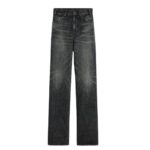CELINE KITTY JEANS IN BLACK ICE RINSE WASH DENIM