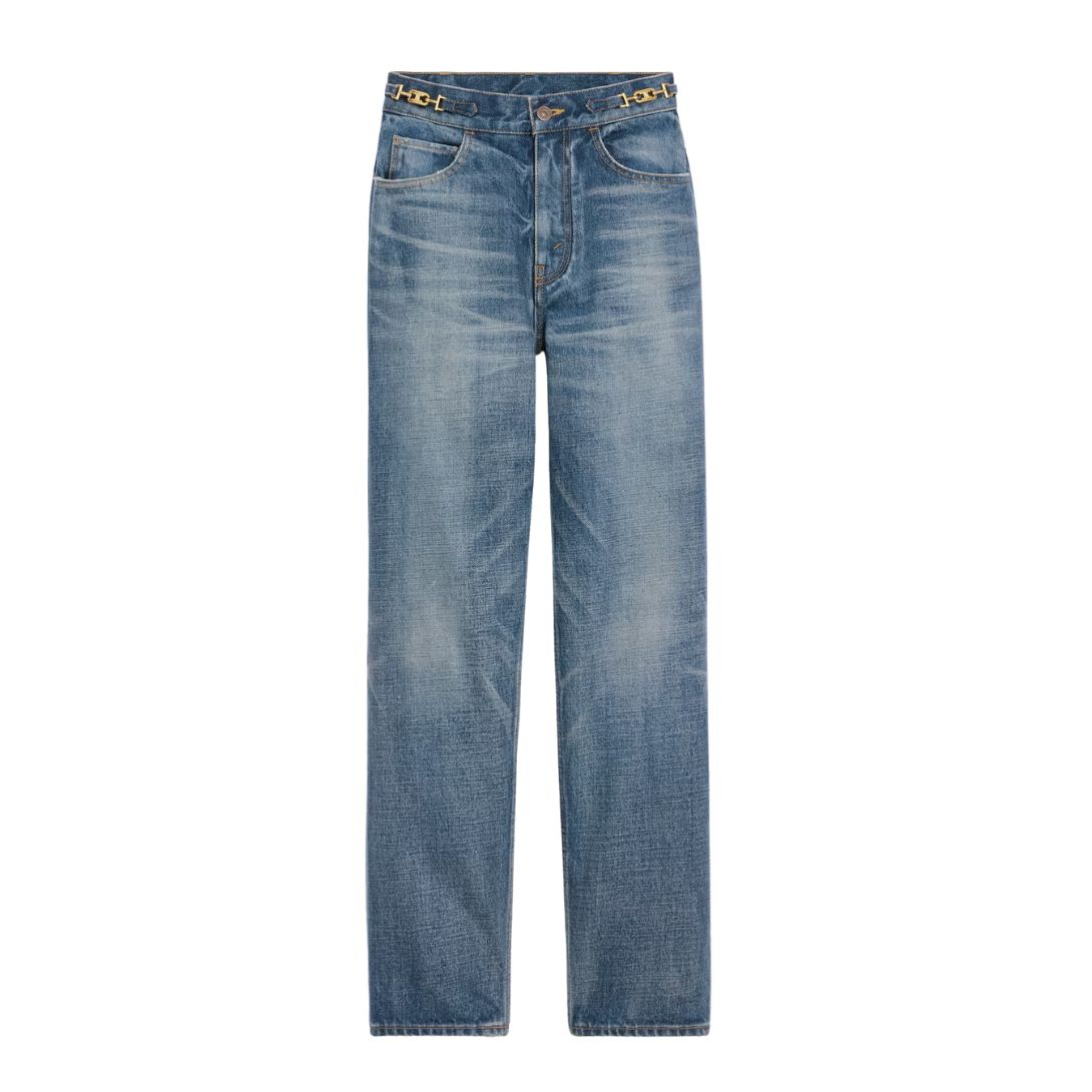 1 CELINE MARGARET JEANS IN UNION WASH DENIM