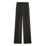 CELINE DOUBLE PLEATED TIXIE PANTS IN CASHMERE FLANNEL